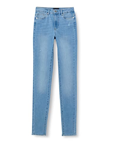 VERO MODA damskie spodnie jeansowe, jasnoniebieski (light blue denim), XS Wysoki