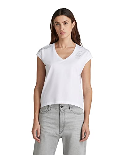 G-STAR RAW Damska koszulka sportowa Back Gr Loose V T, biały (White 336-110), M