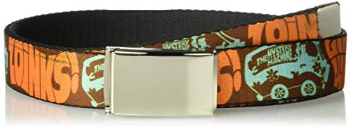 Buckle-Down Pasek męski, Zoinks!/Like Wow!/the Mystery Machine Brown/Baby Blue, długość 3.13 cm/105 cm