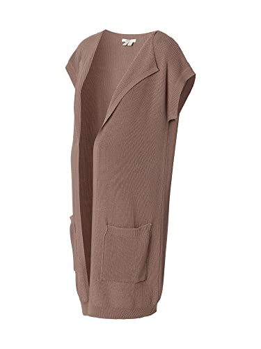 ESPRIT Maternity Damski kardigan Knit Sleeveless kurtka z dzianiny, Szary taupe - 056, 42