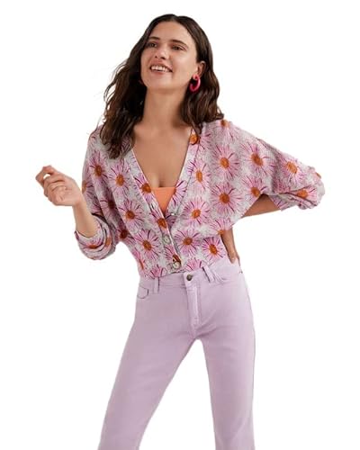 Desigual Sweter damski JERS_Margaritas, czerwony, S