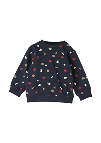 s.Oliver Unisex - bluza dziecięca ze wzorem na całej powierzchni, grantowy, 86