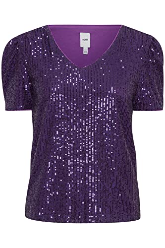 ICHI Damska koszulka IHFAUCI SS2, 193750/Violet Indigo, L