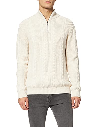 ESPRIT Sweter męski, 114/Off White 5, XXL