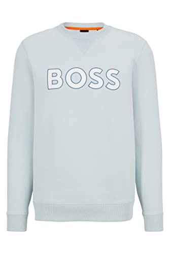 BOSS Welogocrewx Koszulka męska, Otwarty Blue469, M