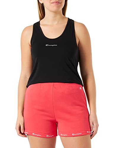 Champion Damskie Legacy American Classics Powerblend Terry z wysokim stanem regularne szorty, czerwone, M
