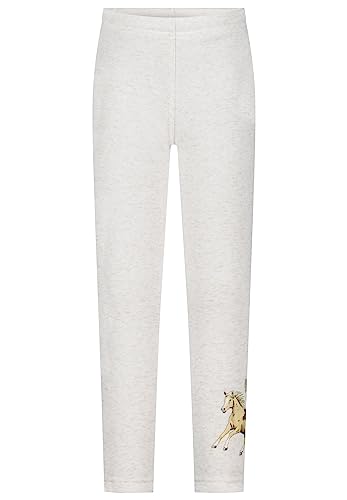 SALT AND PEPPER Dziewczęce legginsy z nadrukiem termicznym, Owsianka Mel., 110 cm
