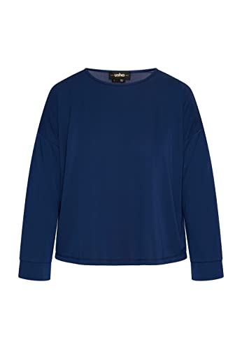 Idony Damska bluzka z długim rękawem 17329915, granatowa, L, morski, L