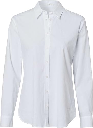 BRAX Damska bluzka w stylu Victoria Cotton Stretch, biały, 38