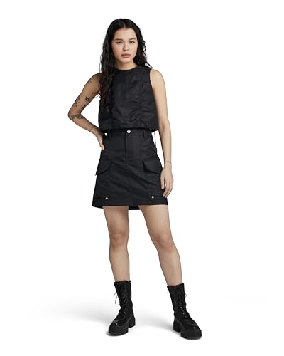 G-STAR RAW Damska spódnica Cargo Mini Wmn, Czarny (Dk Black D24230-c143-6484), 24W