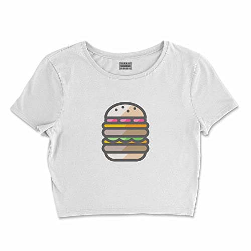 Bona Basics, Koszulka damska z nadrukiem cyfrowym,%100 bawełna, biała, casualowa, topy damskie, rozmiar: S, biały, S Krótki