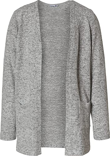 Name It Dziewczęcy kardigan Nkfvicti Ls Knit Card Noos, Szary Melanż, 5 lat