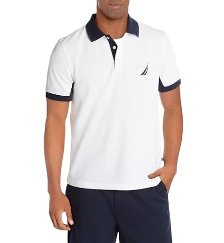 Nautica Męska koszulka polo Classic Fit Short Sleeve Performance Pique