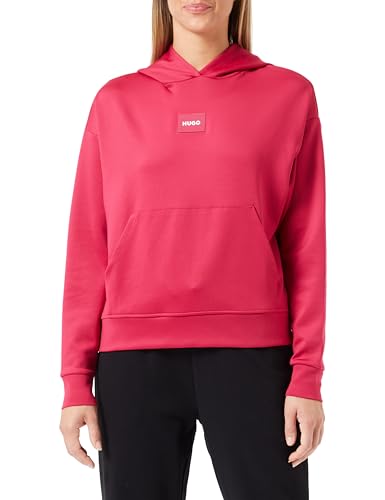 BOSS Damska bluza z kapturem PURE_Hoodie LOUNGEW, Średni różowy 663, M