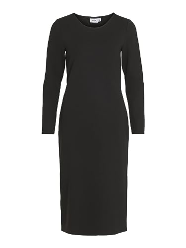 Vila VIARMERONE L/S Długa sukienka - NOOS, czarny, L