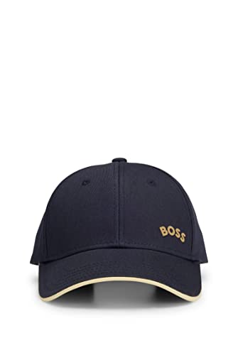 BOSS Męska czapka wygięta Bold-Curved Cap, Dark Blue403, ONESI, Dark Blue403, jeden rozmiar