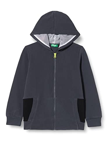 United Colors of Benetton Sweter kardigan chłopięcy, czarny 142, 110