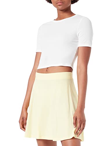 ONLY Women's ONLEMRA S/S Cropped TOP JRS T-Shirt, Cloud Dancer, L
