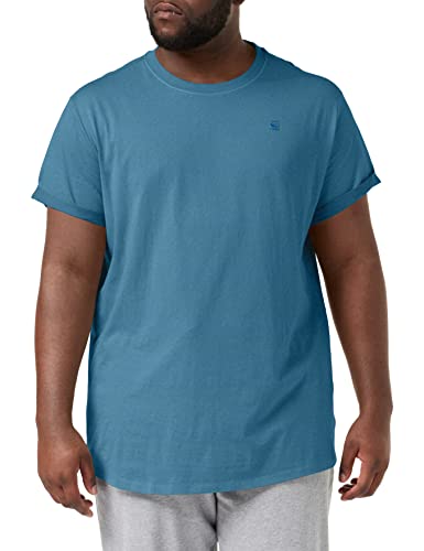G-STAR RAW Męski T-shirt Lash R s, Blue (Nitro Gd 2653-d150), XS