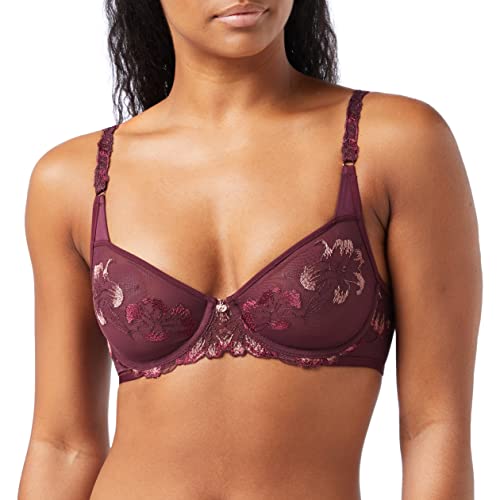 Triumph Women's Freesia Florale W, biustonosz Deep Burgundy, 90C
