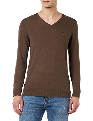 Teddy Smith Piko Recycled sweter męski, Brązowy lodowy Chiny, S