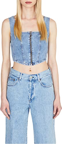 Sisley Damska koszulka 5OH0LH00N, jasnoniebieska Denim 902, XS, Jasnoniebieski denim 902, XS