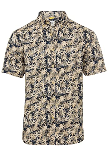 camel active Męska koszula 409216/1S46, niebieska (Night Blue), M, niebieski (Night Blue), M