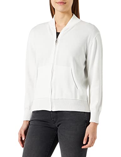 United Colors of Benetton Damski koreański dżersej, M/L 1294d500s, kardigan, biały 074, L, Biały 074, L