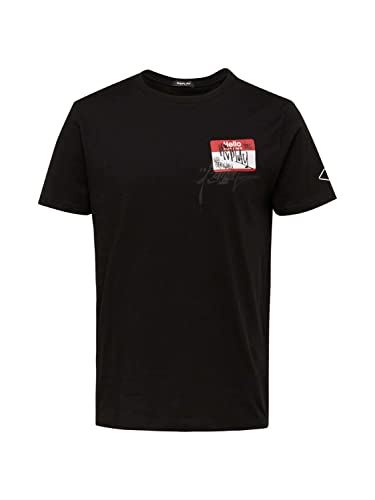 Replay T-shirt męski, Black 098, M
