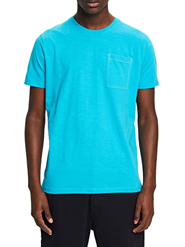 ESPRIT Koszulka męska 023EE2K306, 380/AQUA Green, M, 380 / Aqua Green, M