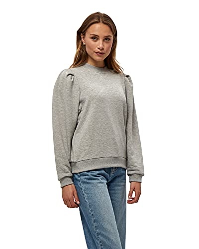 Minus Mika Long Sleeve Sweat Damska Bluza z Długim Rękawem, Szary (112m Light Grey Melange), XXL