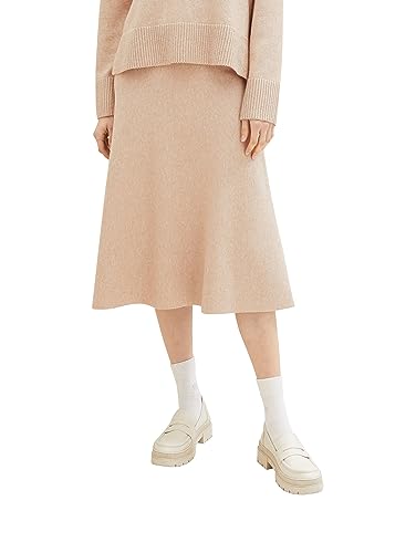 TOM TAILOR Damska spódnica midi, 33962 - Doeskin Melange, 32