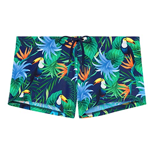 Hom Bokserki kąpielowe Toucan Swim Trunks Mężczyźni, biały, M