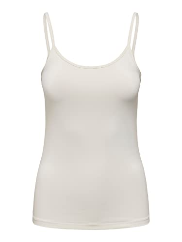 Bestseller A/S Damski ONLEA S/L New Singlet JRS NOOS Top, Cloud Dancer, L, Cloud Dancer, L