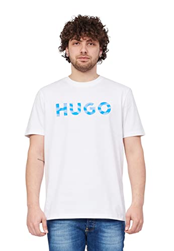HUGO Męski T-shirt Dulivio_U232, White100, XXL, White100, XXL