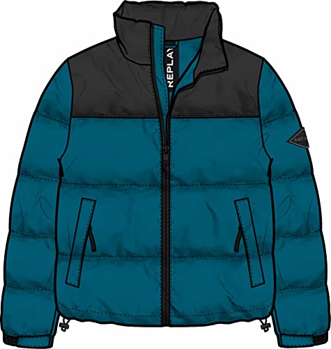 Replay Kurtka męska, 696 Teal Blue, S