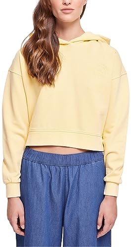 Urban Classics Damska bluza z kapturem z krótkim kwiatem Embroidery Terry Hoody, vintage, XL