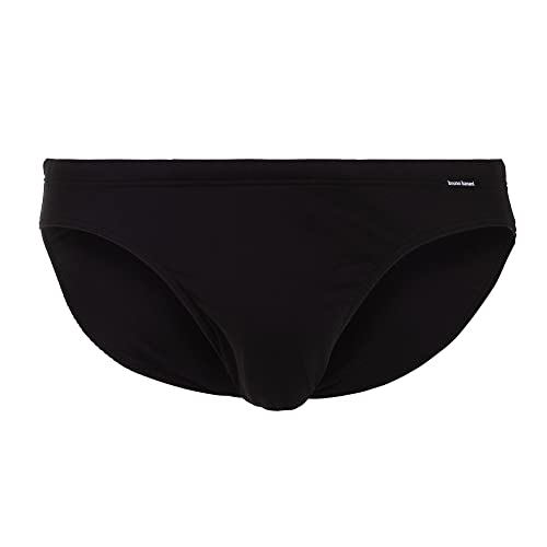 bruno banani Męskie slipy do pływania Mini Wave Line 2.2, czarne (czarne 0007), duże (rozmiar producenta: L)