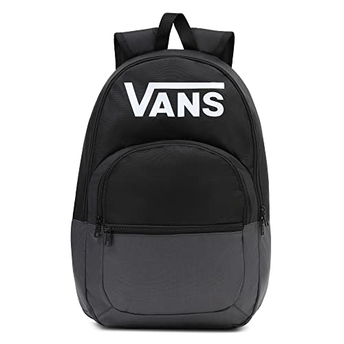 Vans VN0A7UFNKOU1 Plecak Plecak unisex z 2 paskami (1 szt.), Czarno-asfalt, Jeden rozmiar, Casual