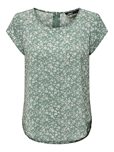 ONLY Onlvic S/S AOP Noos Ptm Top damski, Lily Pad/Aop: emma Mono Flower, 44