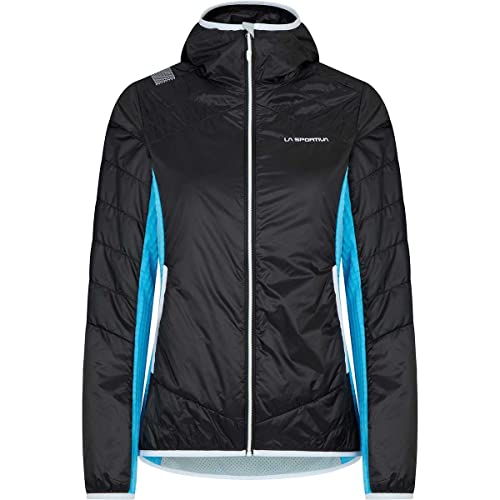 LA SPORTIVA Damska bluza z kapturem Abalancum Insulation W Black/Malibu Blue Rozmiar: M bluza, kolorowa, M, kolorowy