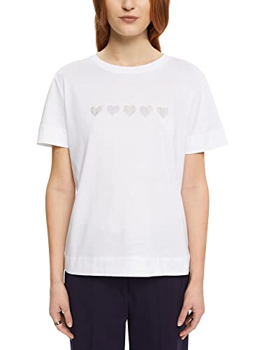 ESPRIT Collection Koszulka damska, 101-Biały 2, XXL