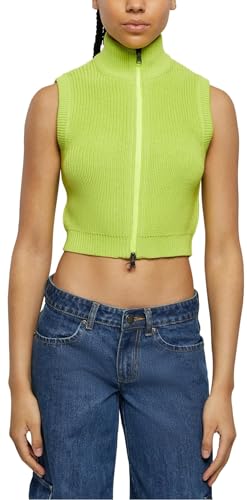 Urban Classics Damska kamizelka damska Short Knit Vest frozenyellow XS, Frozenyellow, XS