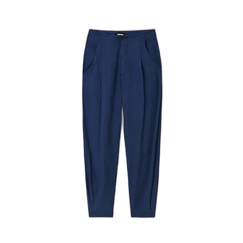 Desigual Damskie spodnie na co dzień, Blau, XS