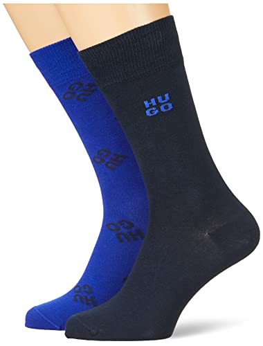 HUGO Męskie skarpety regularne, Medium Blue424., 35-38 EU