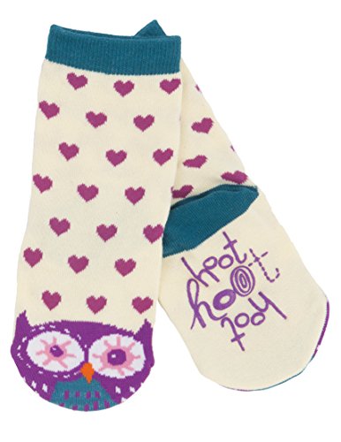 Hatley Kids Animal Socks Hoot Pończochy Dziewczyny i Dziewczyny, Kość słoniowa, 122 (Taglia produttore:Large (4-7 anni))