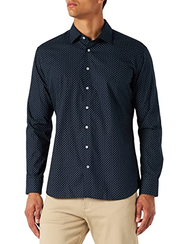 Seidensticker Męska koszula biznesowa, granatowy, 41