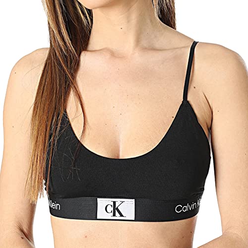 Calvin Klein Damski biustonosz bez podszewki, Czarny, XS