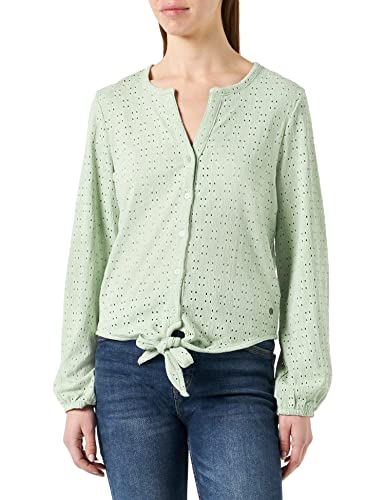 Garcia Damska koszulka z długim rękawem, bluzka dymna zieleń, XS, Smoke Green, XS