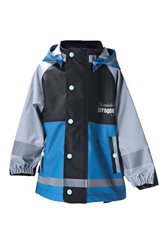 Sterntaler Funktions-Regenjacke Płaszcz przeciwdeszczowy Funkcjonalny Dzieci, niebieski atrament cętkowany, 86